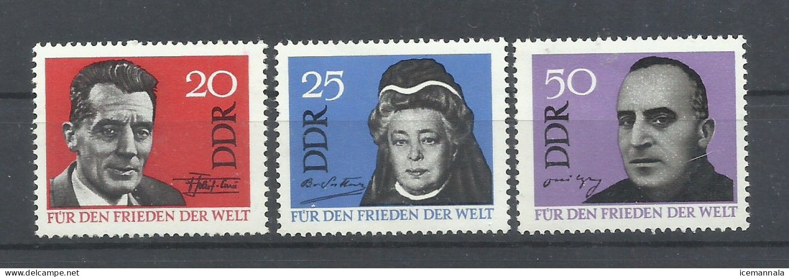 ALEMANIA   ORIENTAL   YVERT  752/54     MNH  ** - Unused Stamps