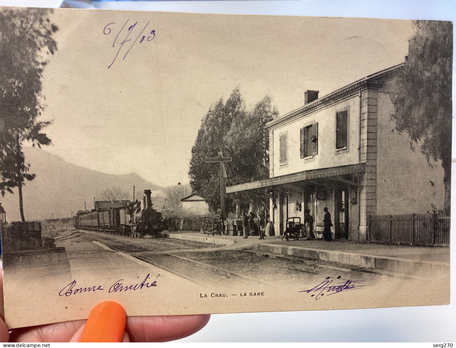 LA CRAU : La Gare - Carte, Animée - La Crau