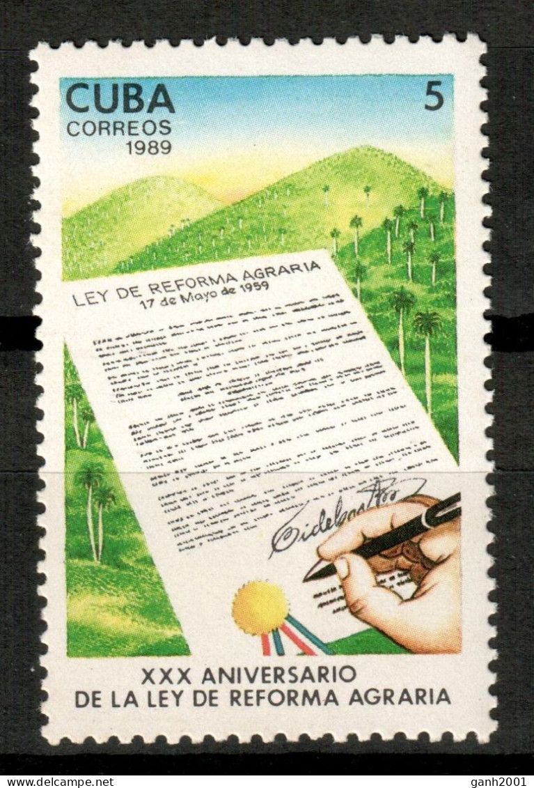 Cuba 1989 / Agrarian Reform MNH Reforma Agraria Agrarreform / If25  C1-4 - Unused Stamps