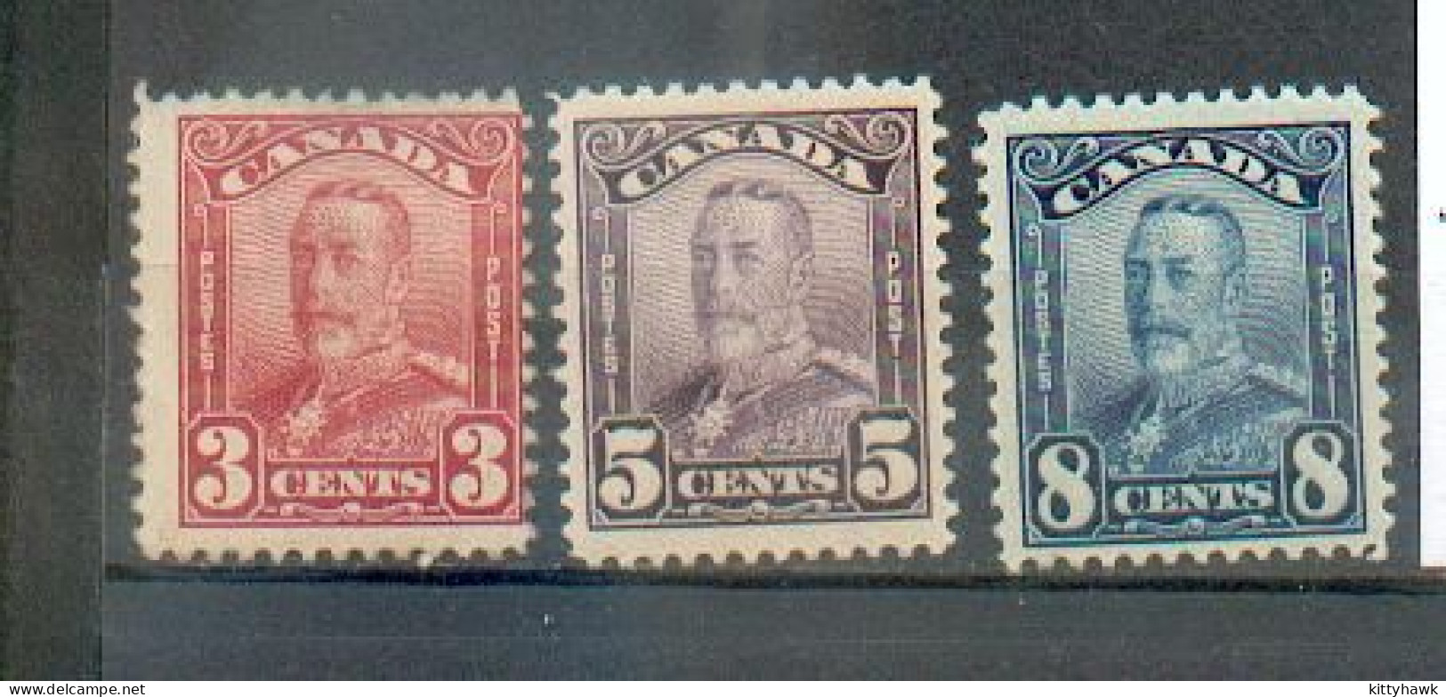 C 179 - CANADA - YT 131 - 133 - 134 * - Charnière Complète - Unused Stamps