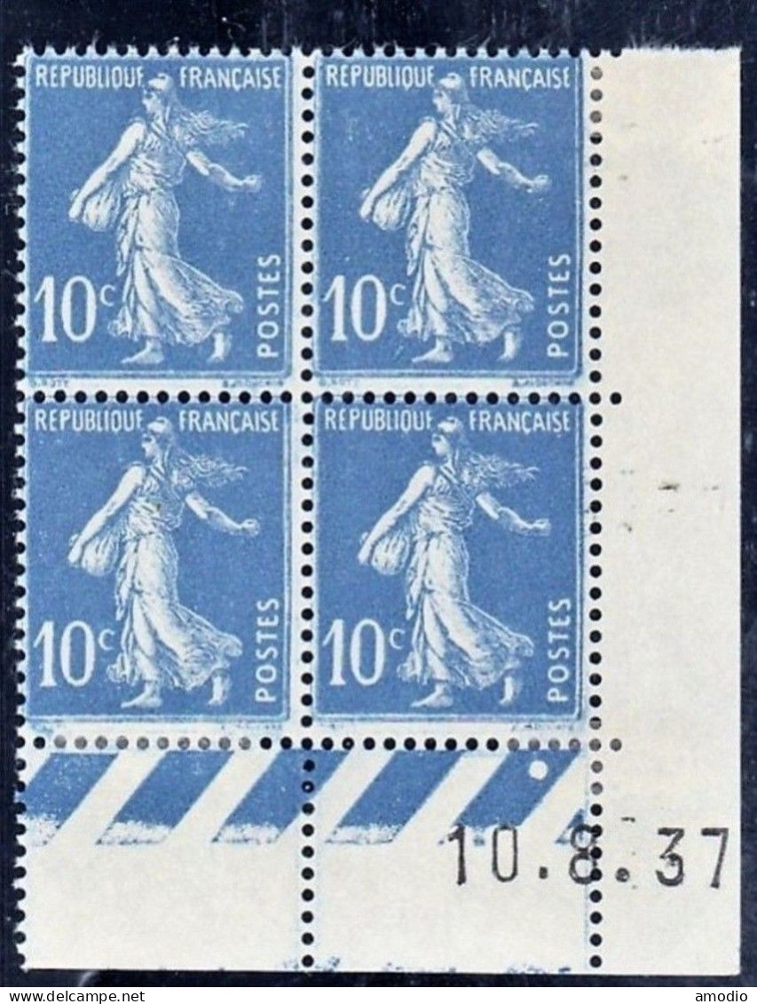 France Semeuse YT 279 CD 10/08/37 N* - 1930-1939