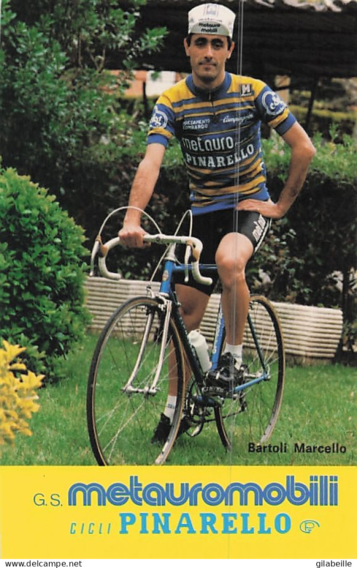 Vélo - Cyclisme -  Coureur Cycliste Italien Marcello Bartoli -  Squadra Metauro - Pinarello - 1983 - Ciclismo