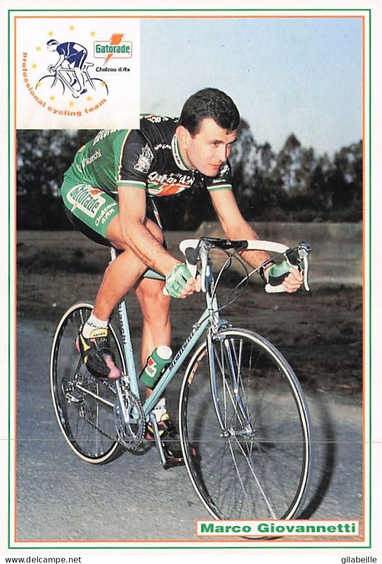 Vélo - Cyclisme -  Coureur Cycliste Italien Marco Giovannetti - Team Gatorade - Cyclisme