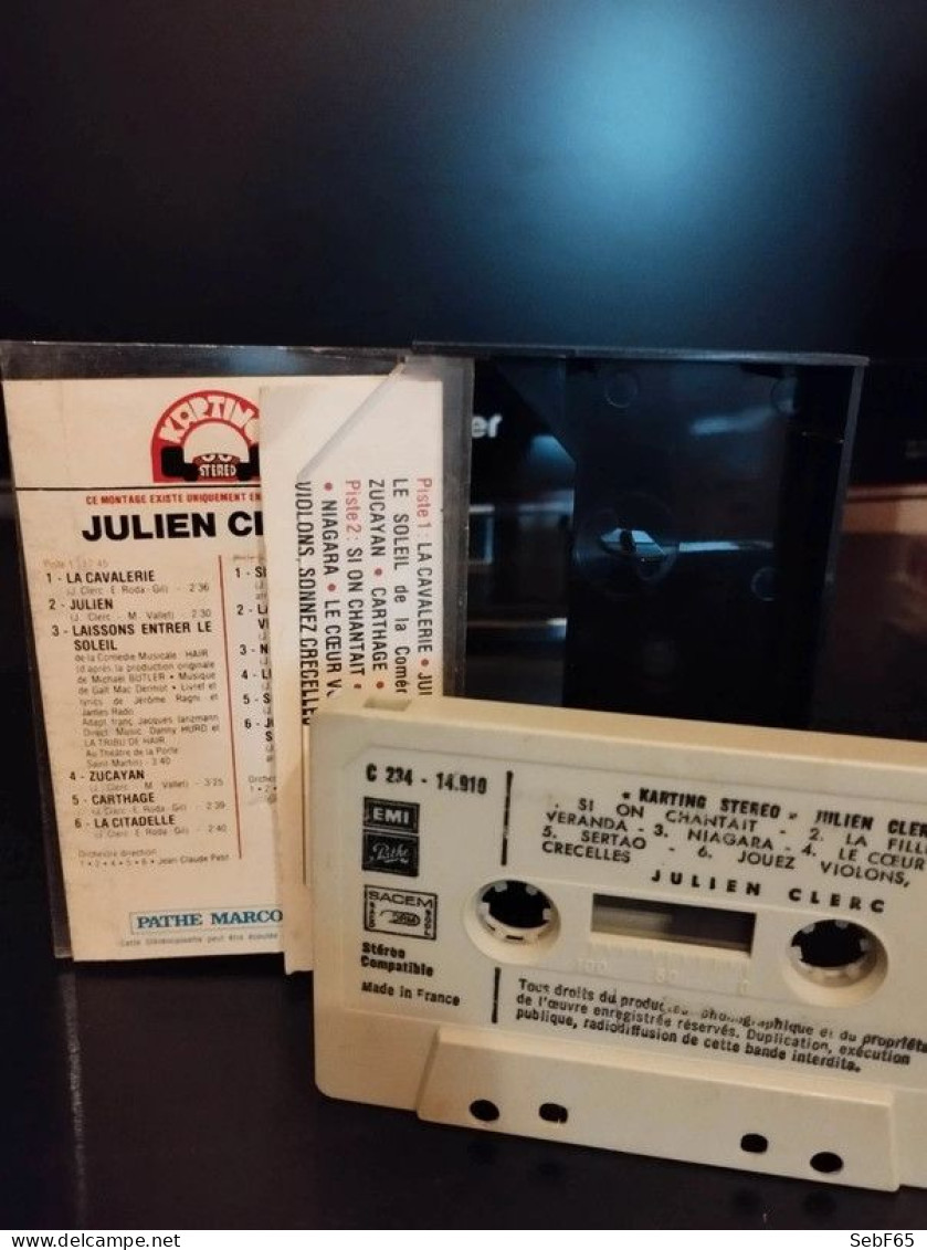 Cassette Audio Julien Clerc - Édition Rare Karting Stéréo (1974) - Cassettes Audio