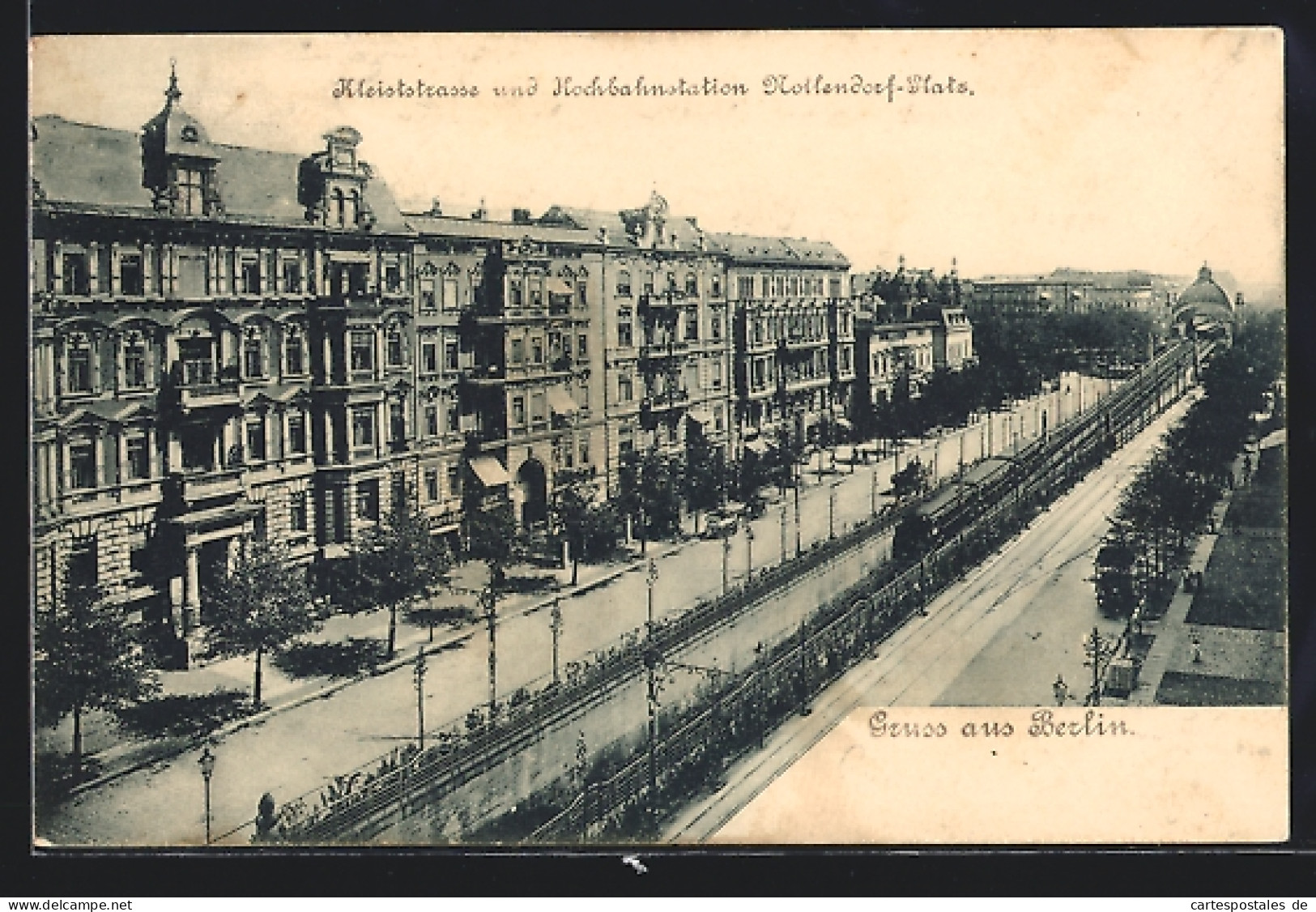 AK Berlin-Schöneberg, Kleiststrasse Und Hochbahnstation Nollendorf-Platz  - Schoeneberg