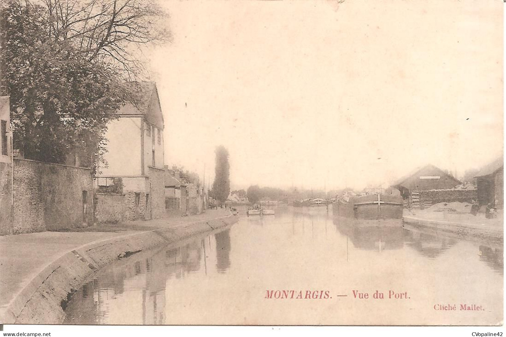 PENICHES -MONTARGIS (45) Vue Du Port - Binnenschepen