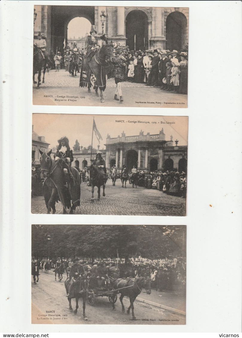 CP 54 NANCY Cortege Historique 1909 Serie De 16 Cartes - 5 - 99 Postcards