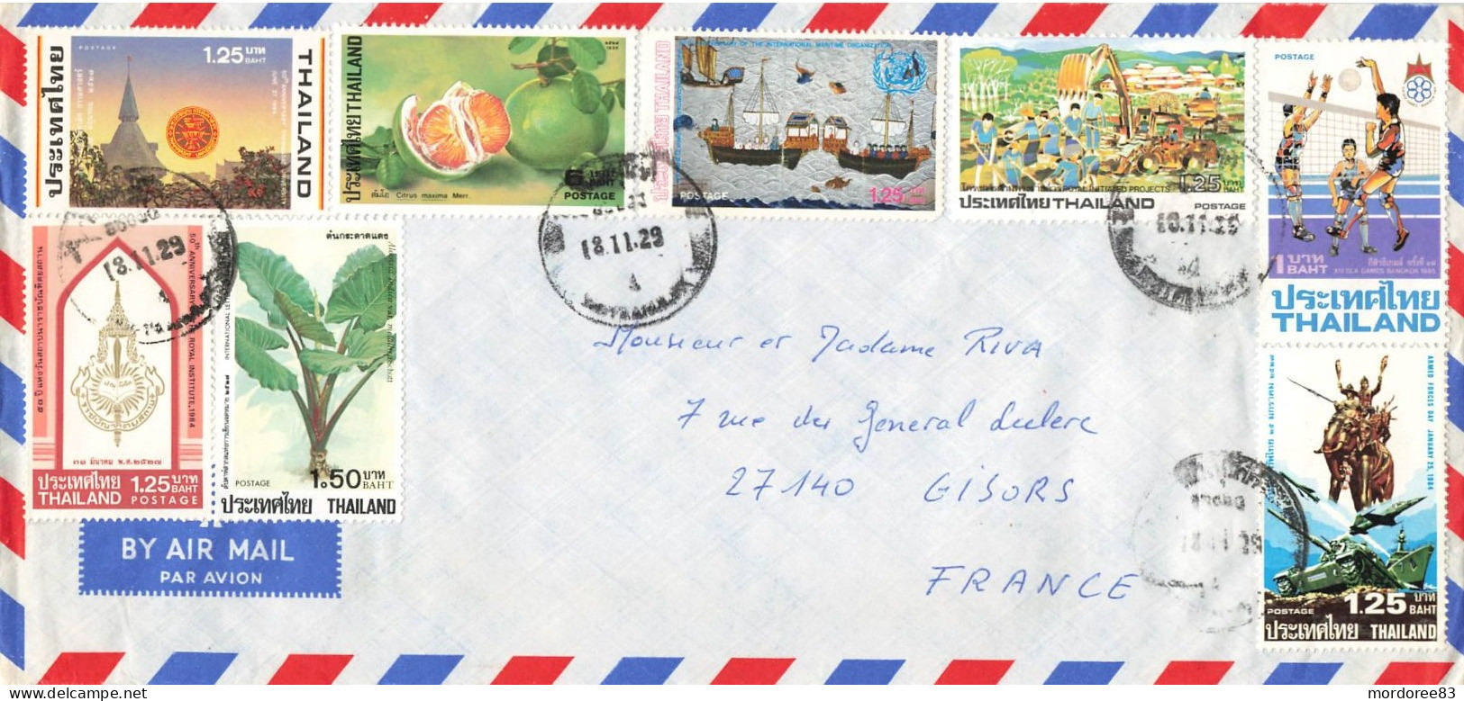 THAILAND COVER FROM FRANCE GISORS - Thaïlande