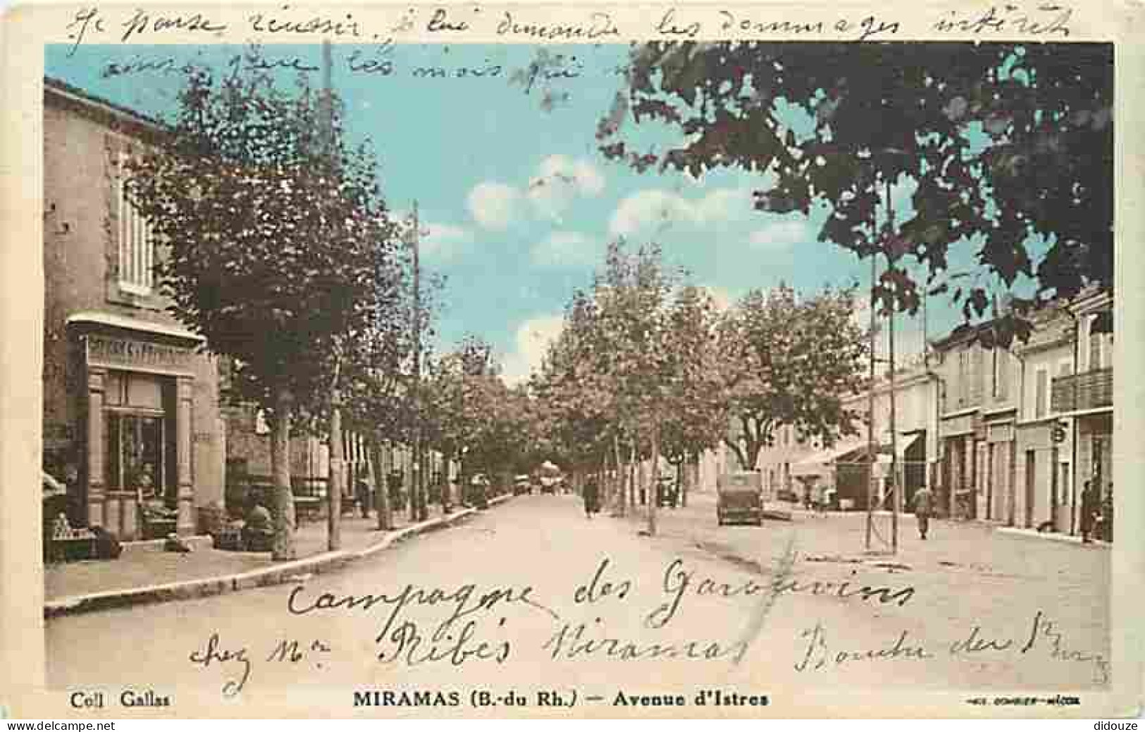 13 - Miramas - Avenue D'Istres - Animée - Automobiles - CPA - Voir Scans Recto-Verso - Andere & Zonder Classificatie