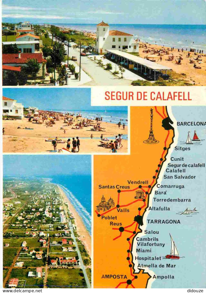 Espagne - Espana - Cataluna - Segur De Calafell - Multivues - Carte Géographique - CPM - Voir Scans Recto-Verso - Tarragona