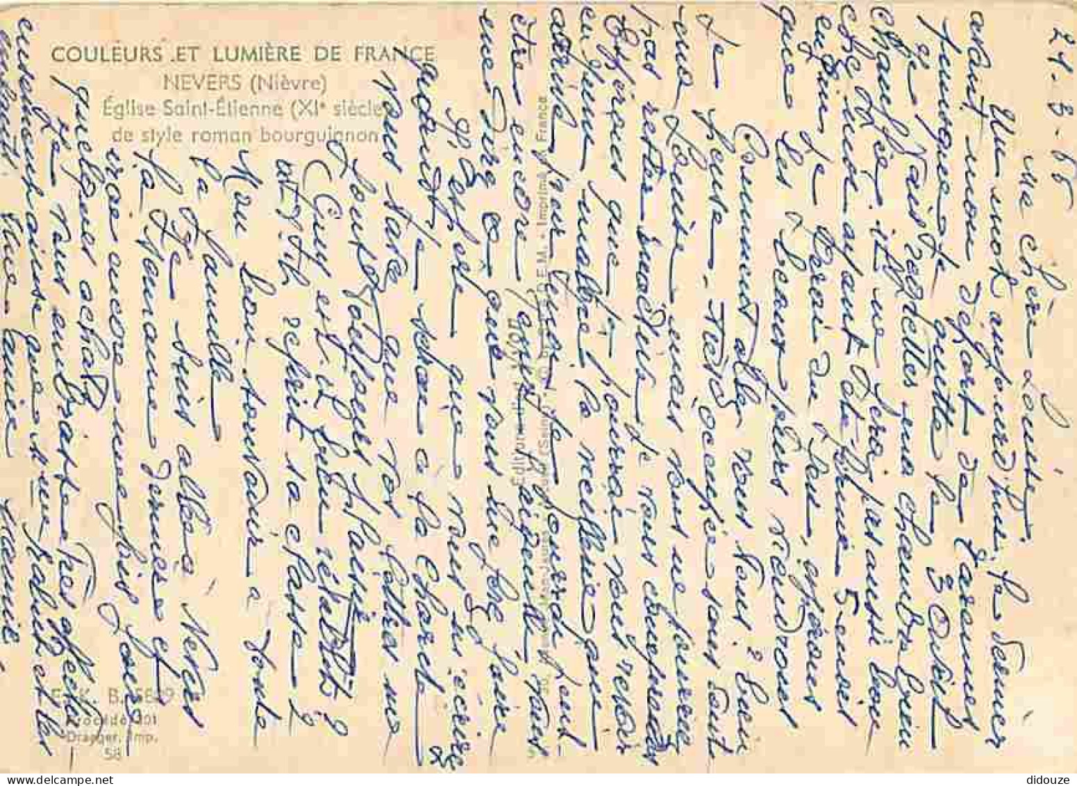 58 - Nevers - Eglise Saint Etienne - Automobiles - CPM - Voir Scans Recto-Verso - Nevers