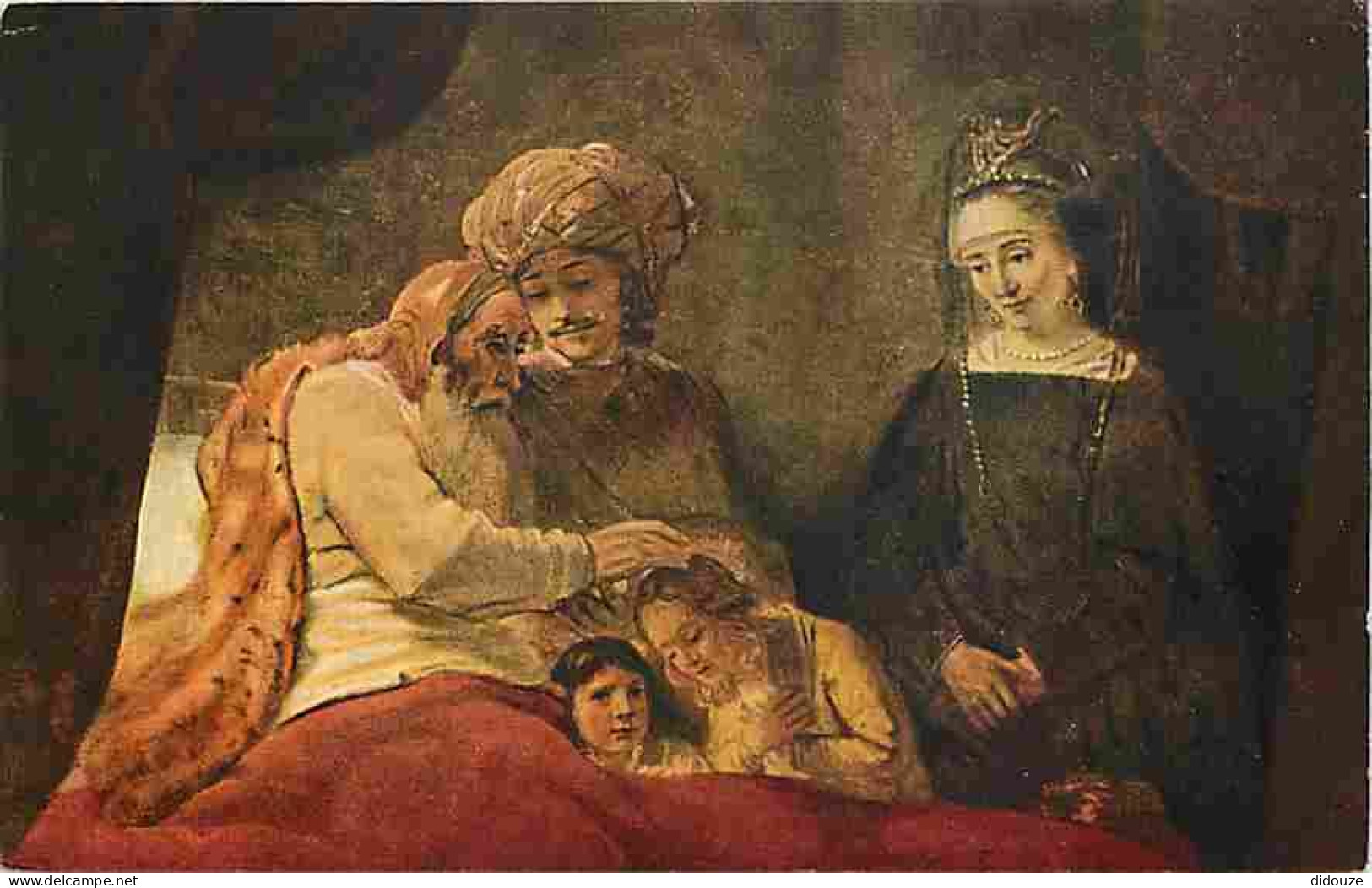Art - Peinture - Rembrandt Harmensz Van Rijn - La Bénédiction De Jacques - CPM - Voir Scans Recto-Verso - Paintings