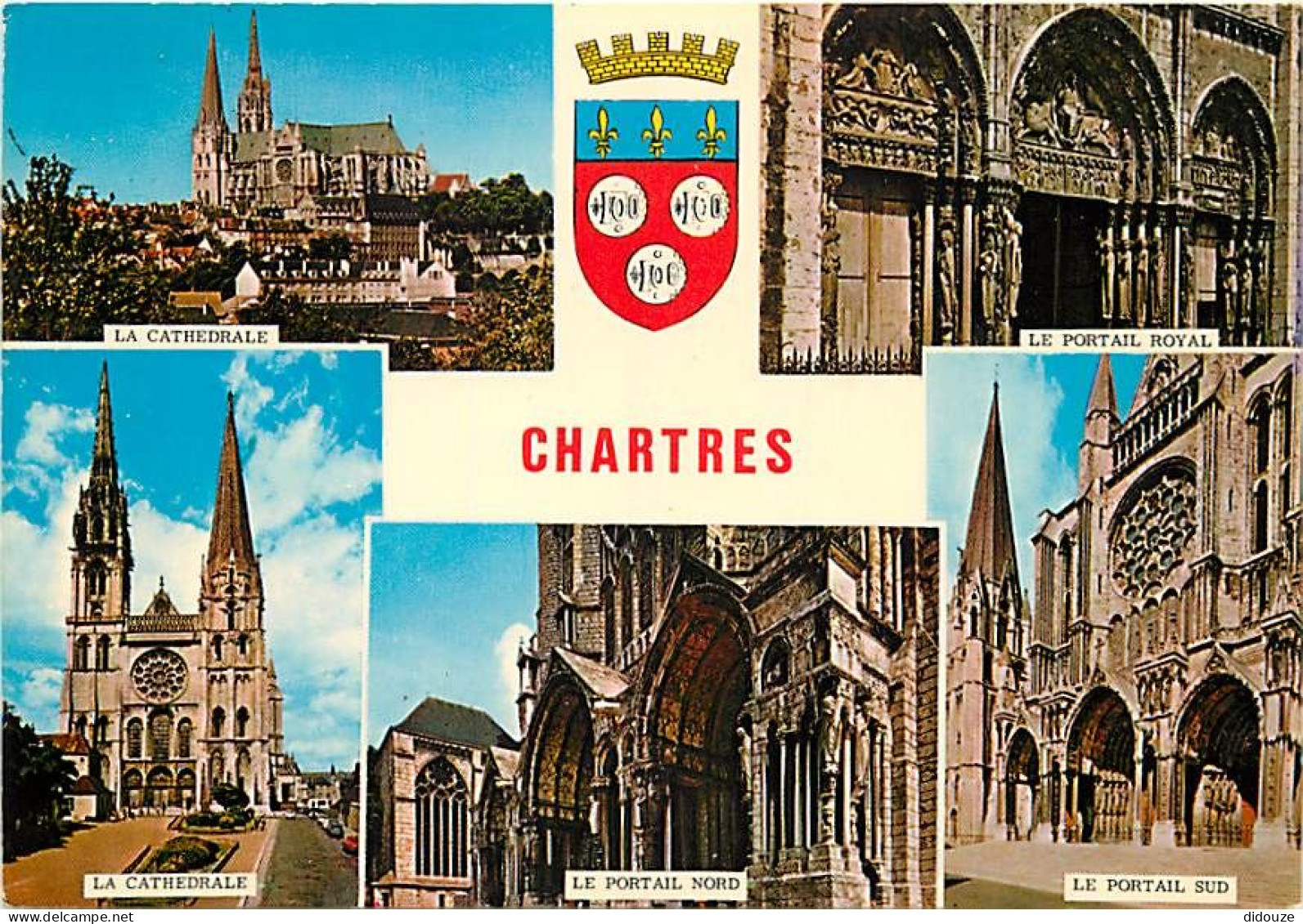 28 - Chartres - Multivues - Blasons - CPM - Carte Neuve - Voir Scans Recto-Verso - Chartres