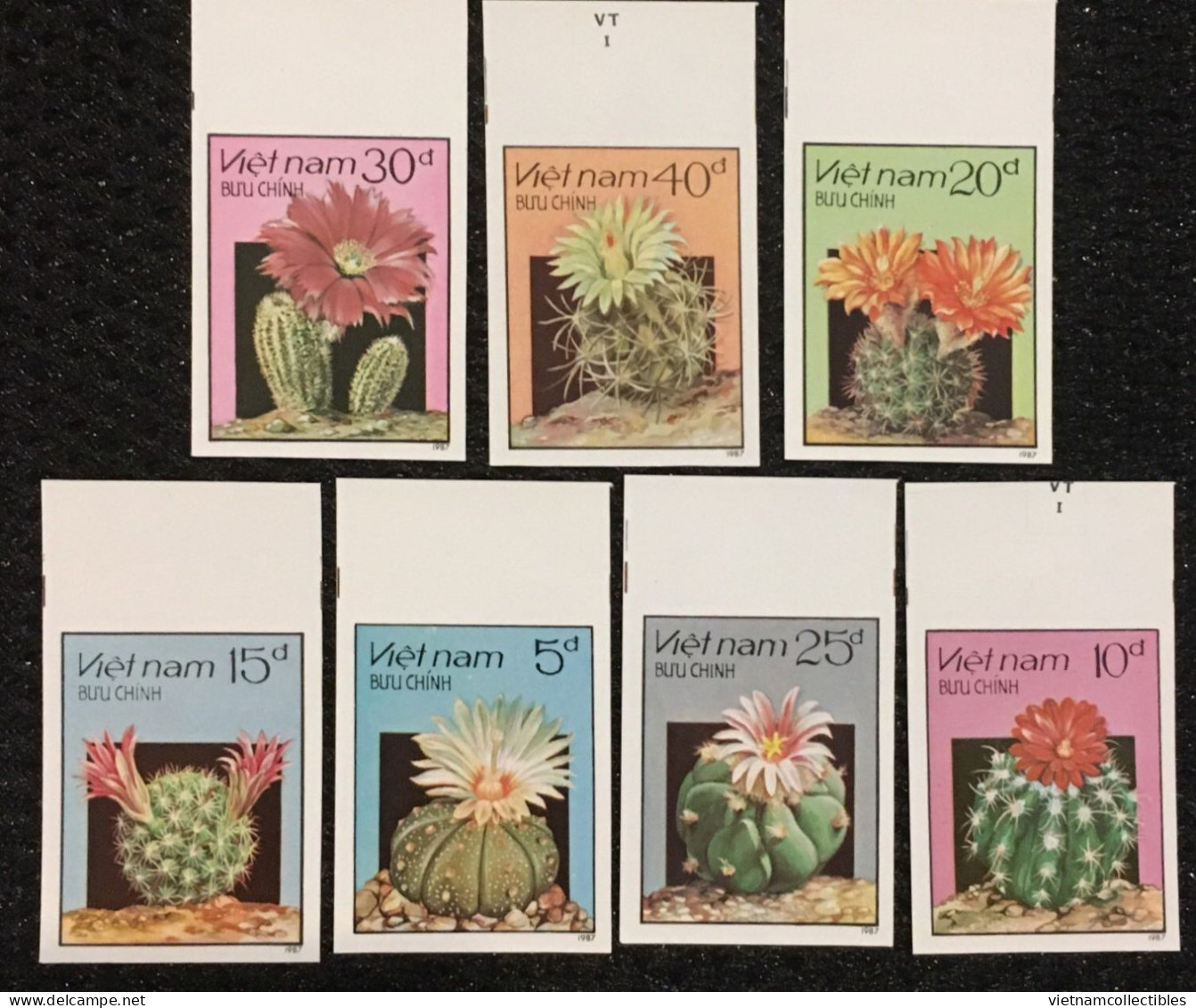 Vietnam Viet Nam MNH Imperf Stamps 1987 : Cacti / Cactus Flowers / Flower (Ms532) - Viêt-Nam