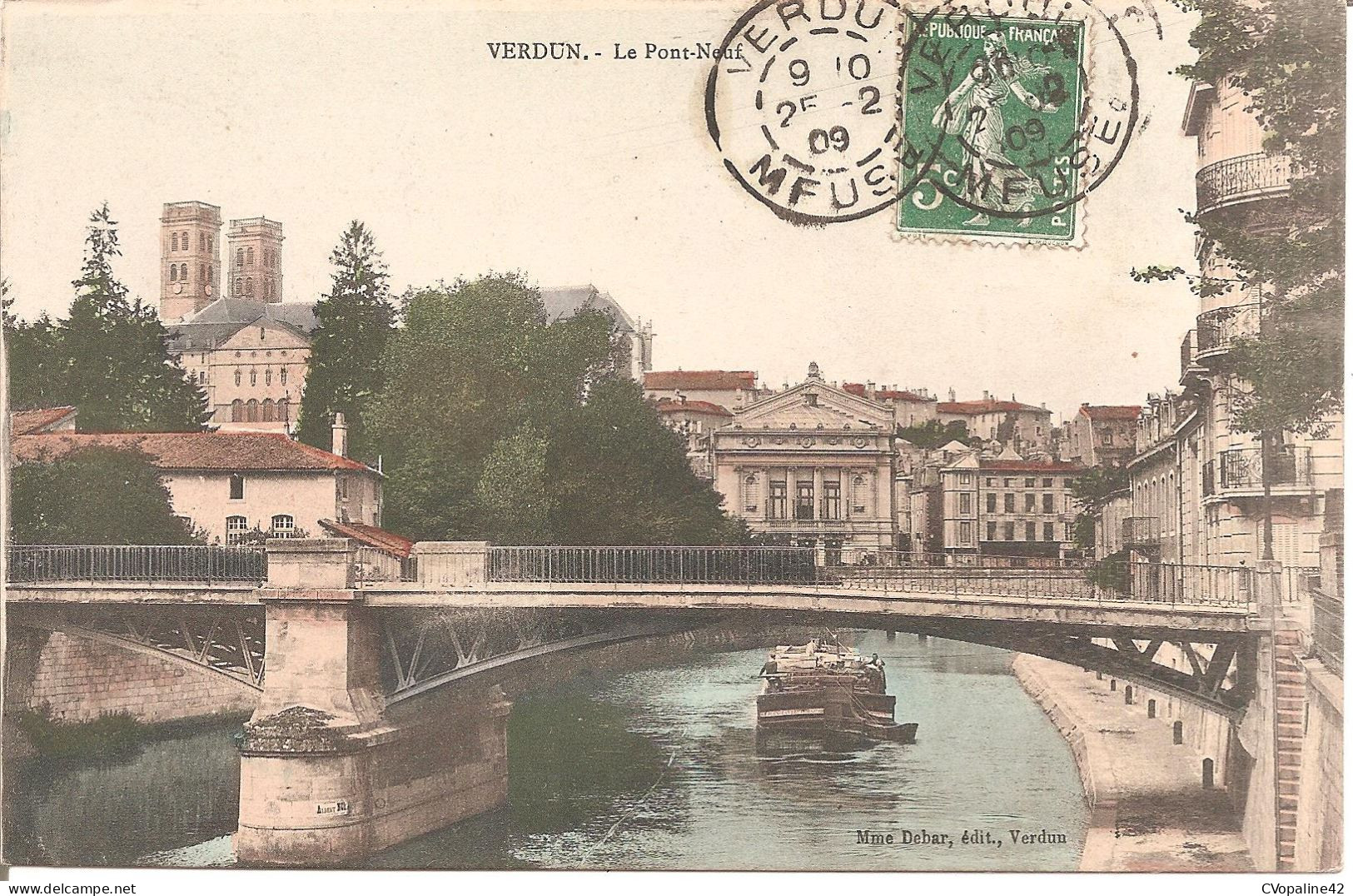 PENICHE - VERDUN (55) Le Pont-Neuf En 1909 - Binnenschepen