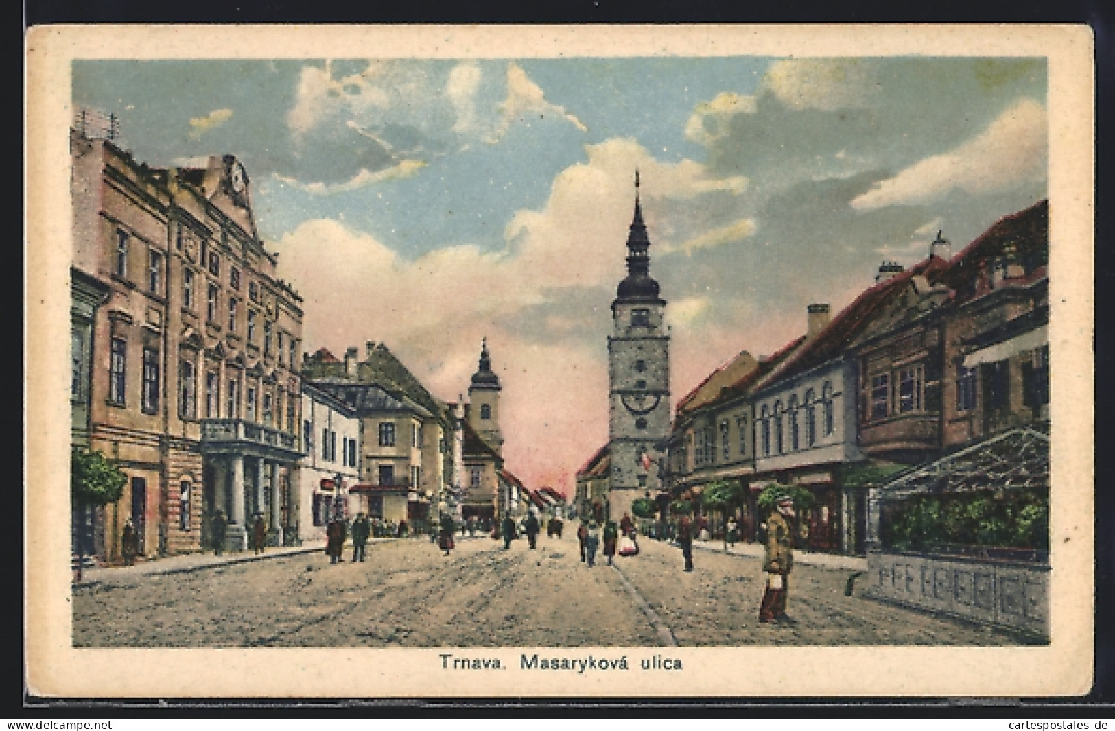 AK Trnava, Masarykova Ulica, Strassenansicht  - Slovakia
