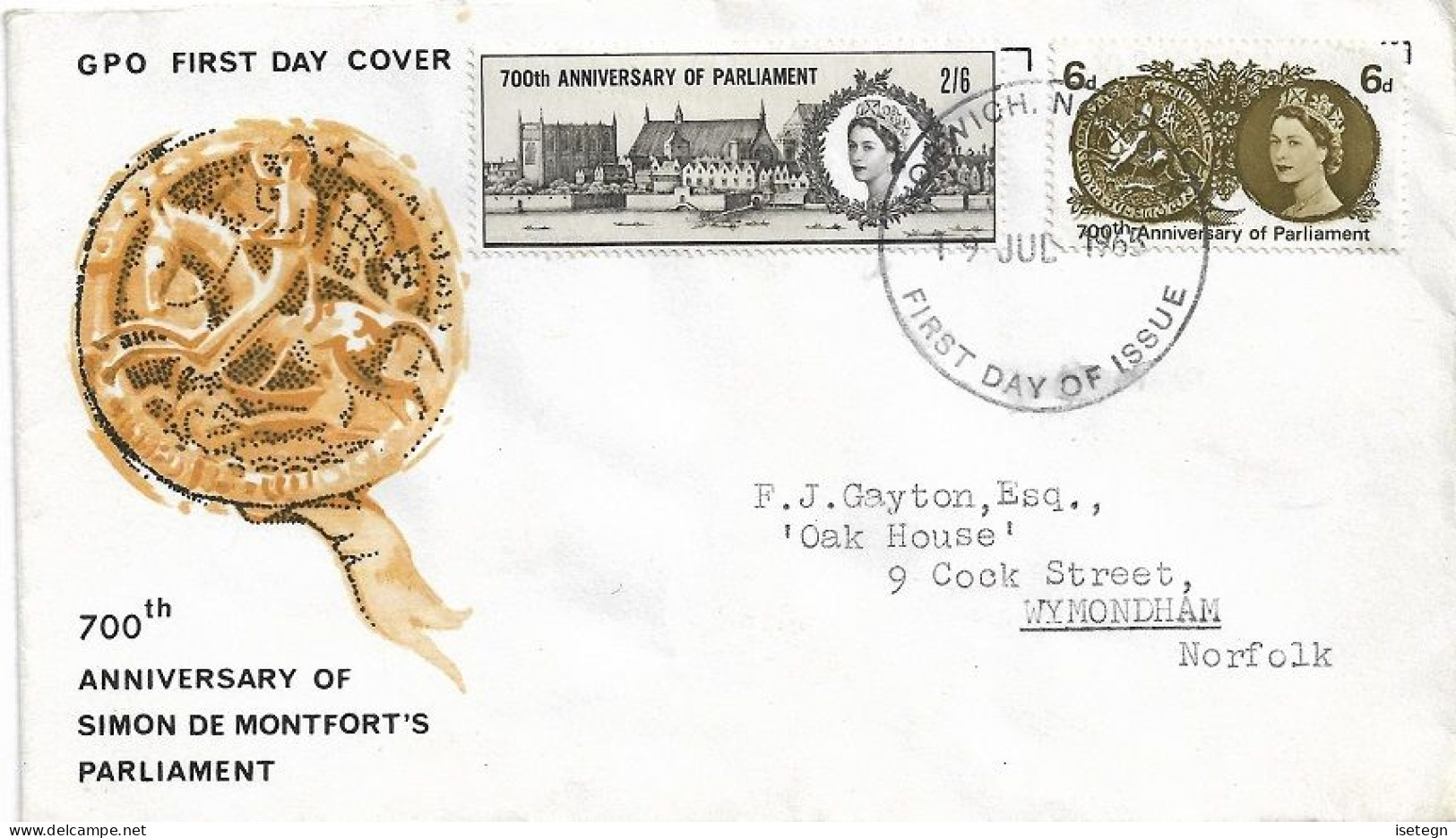 FDC 1965 - 1952-1971 Pre-Decimal Issues