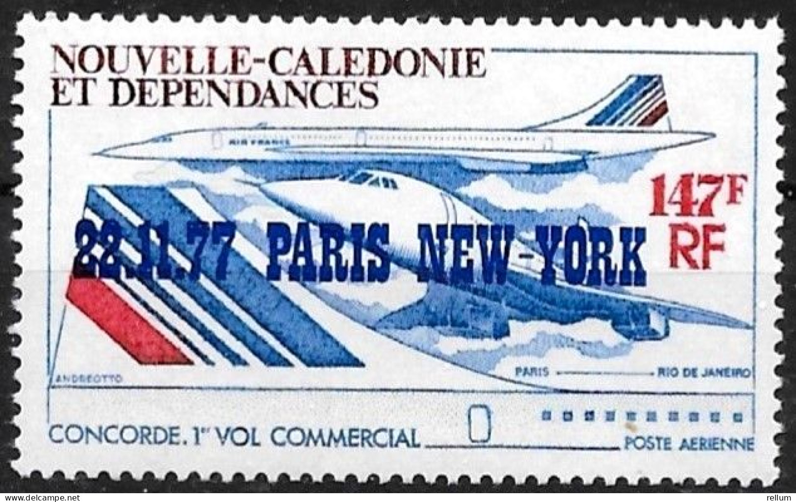 Nouvelle Calédonie 1977 - Yvert N° PA 181 - Michel N° 603 ** - Ungebraucht