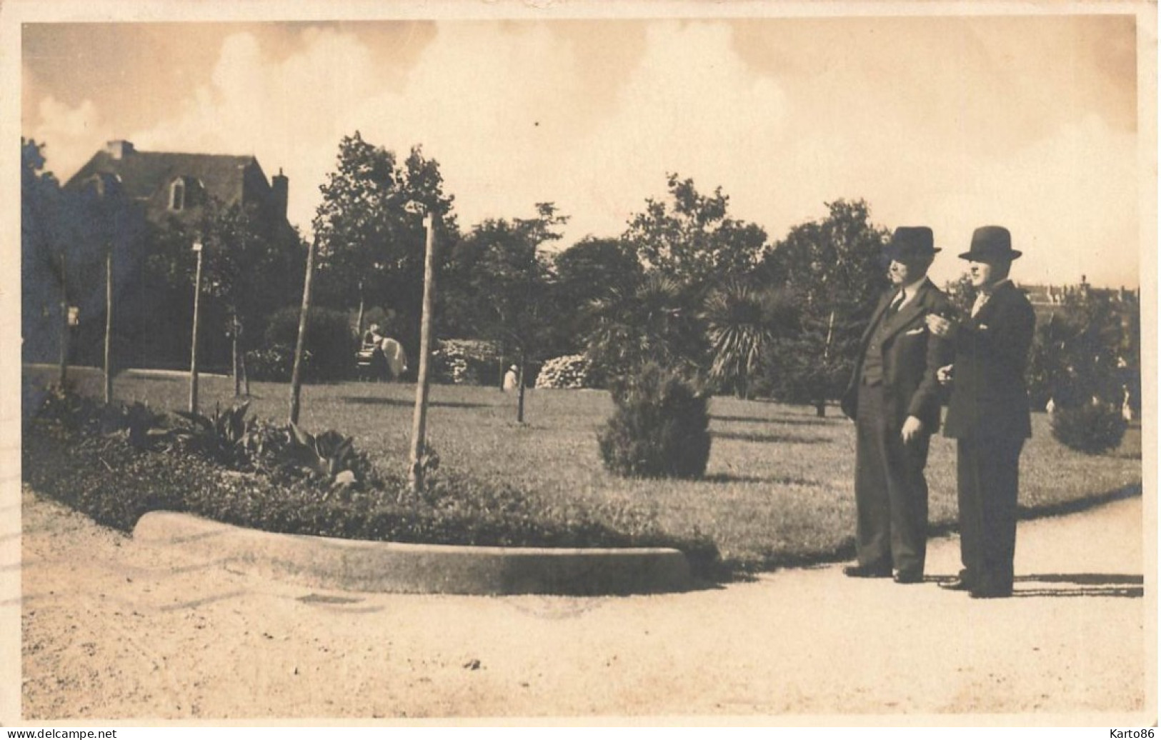 Lorient * Carte Photo * Le Square Brizeux * 1936 - Lorient