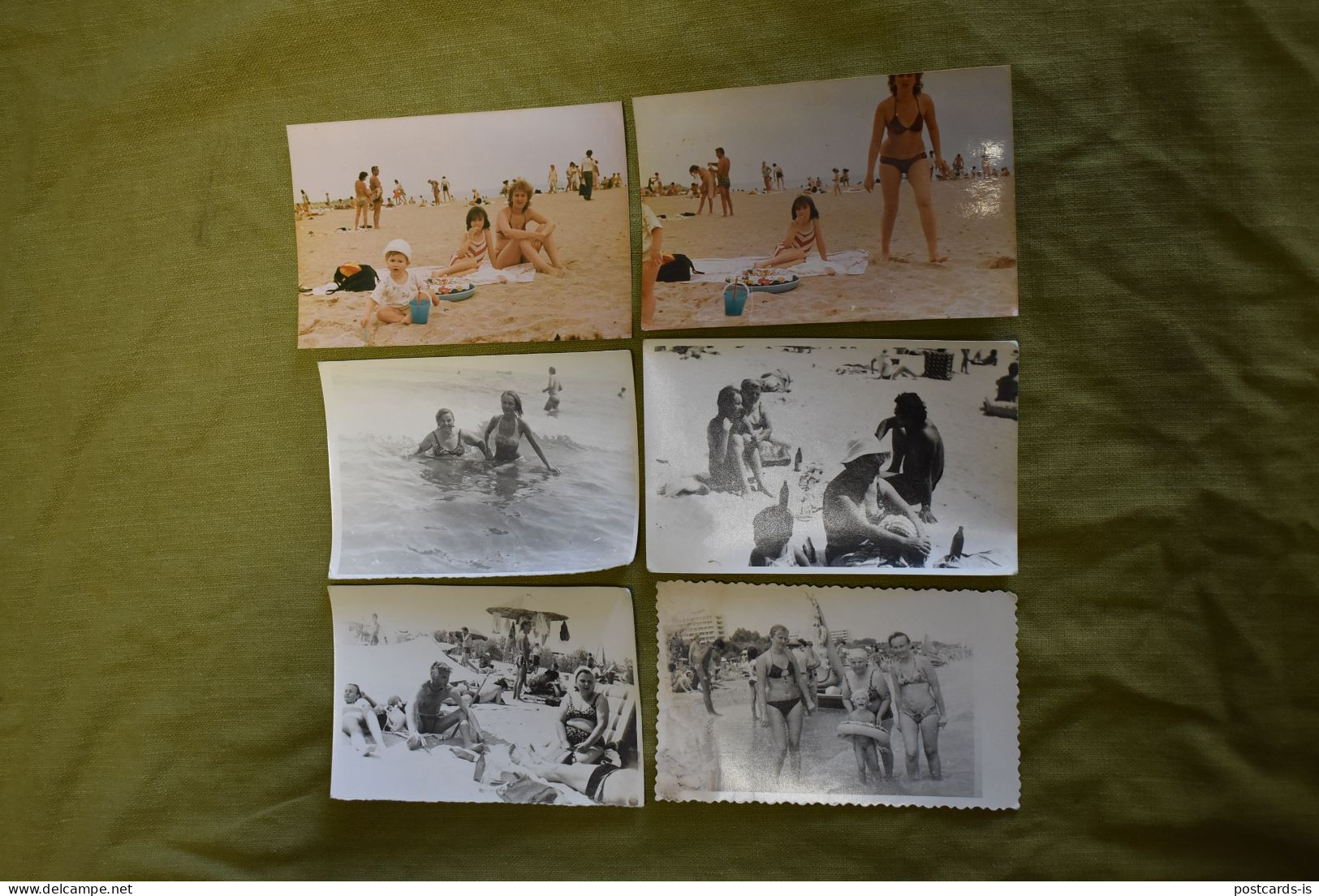 18x Photos Beach Marea Neagra Romania Half-naked Women Sunbathing 1970-1990 - Other & Unclassified