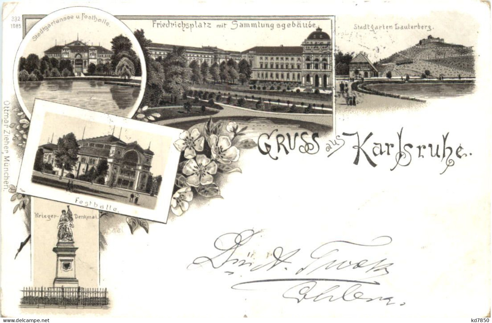 Gruss Aus Karlsruhe - Litho - Karlsruhe