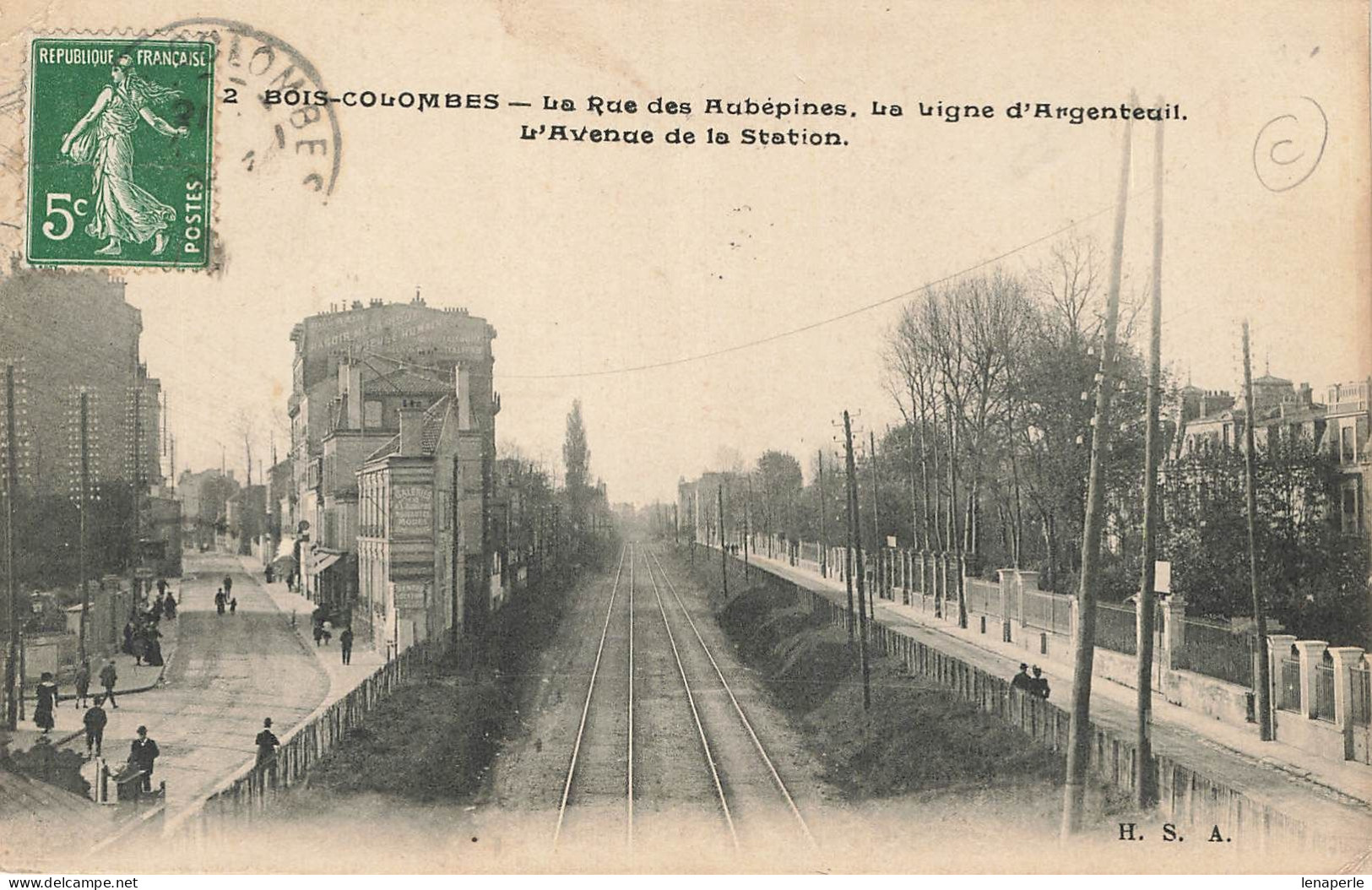 D9952 Bois Colombes La Rue Des Aubépines - Autres & Non Classés