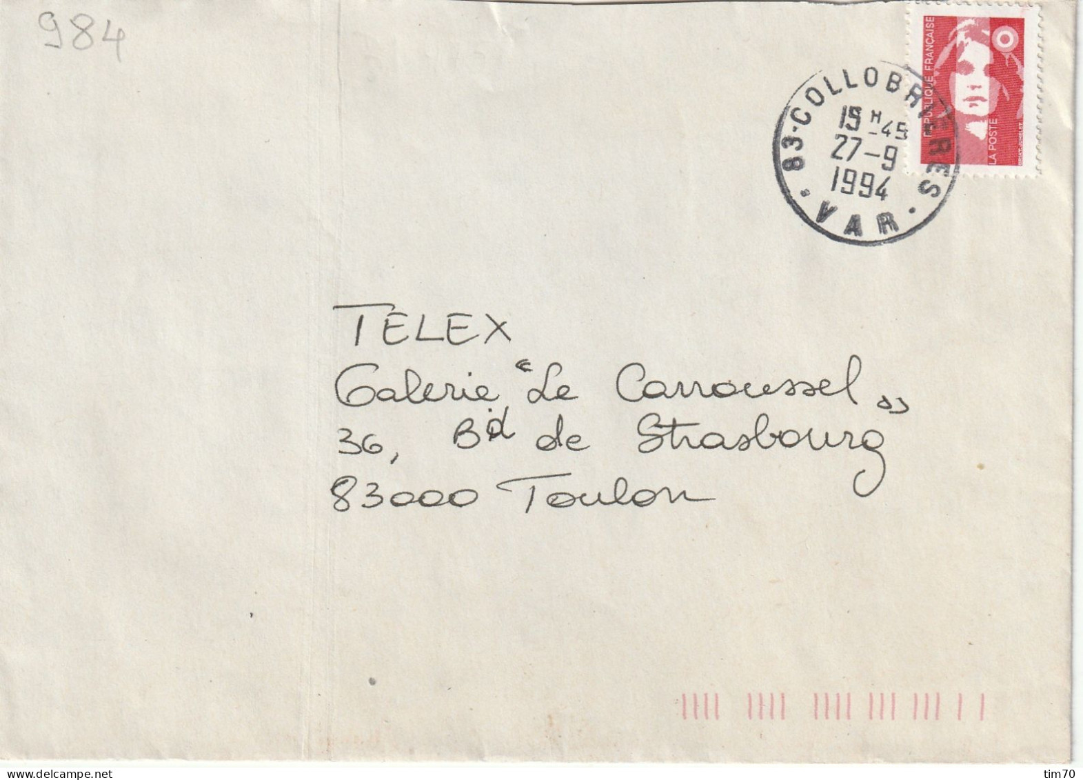 CAD   N°  2806   83 - COLLOBRIERES - Manual Postmarks