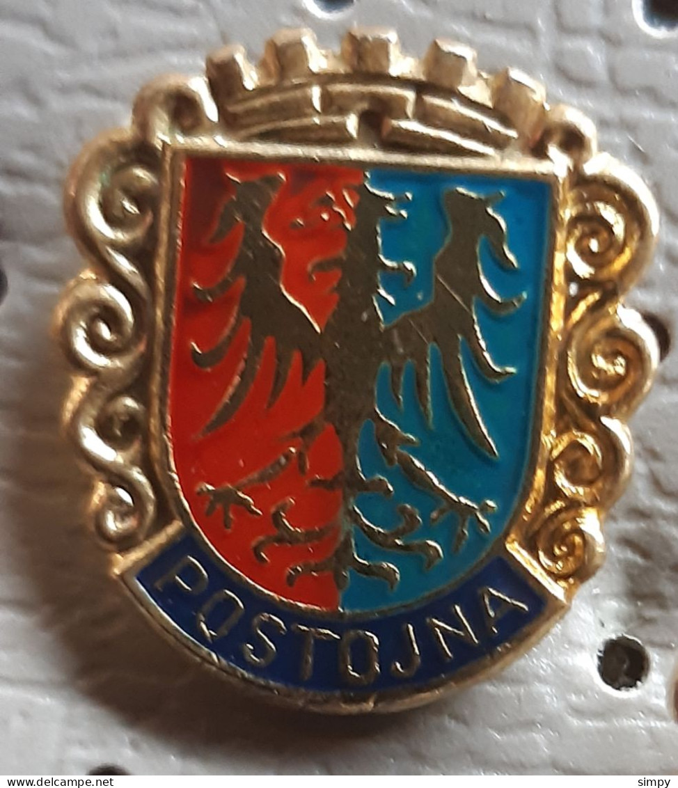 POSTOJNA Coat Of Arms  Cave  Slovenia Pin - Ciudades