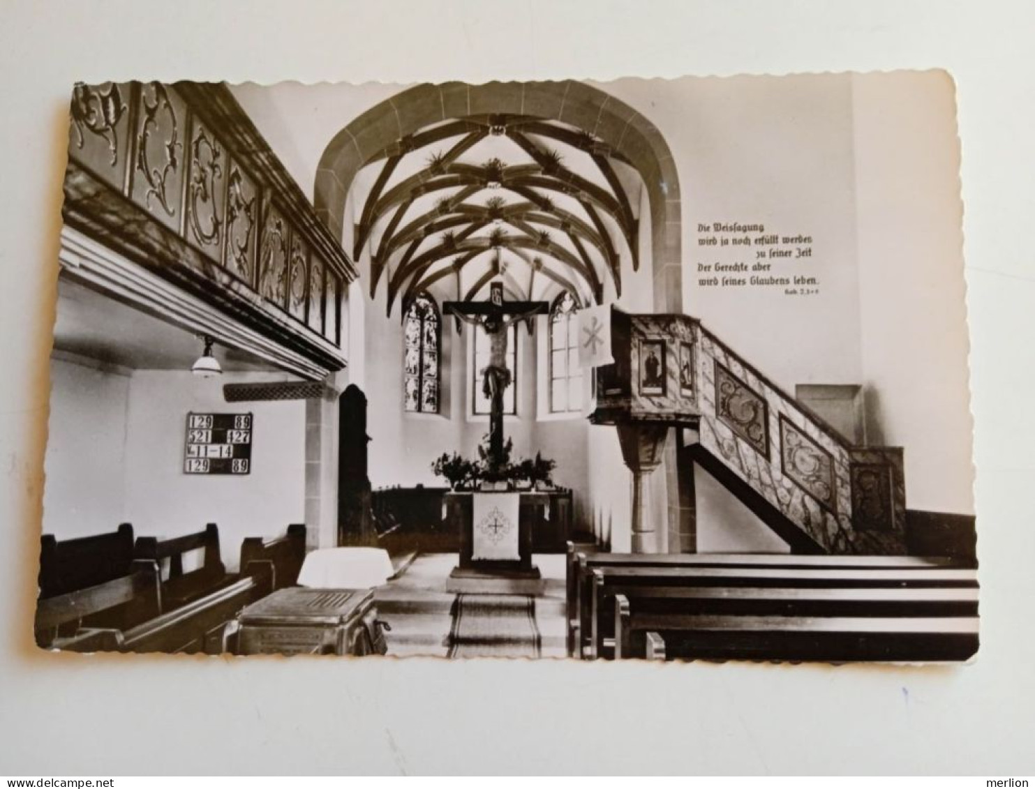 D202781    AK  CPSM  -  Bad Liebenzell Schwarzwald -  Möttlingen Inneres Der Blumhardtkirche  Ca 1950's - Calw