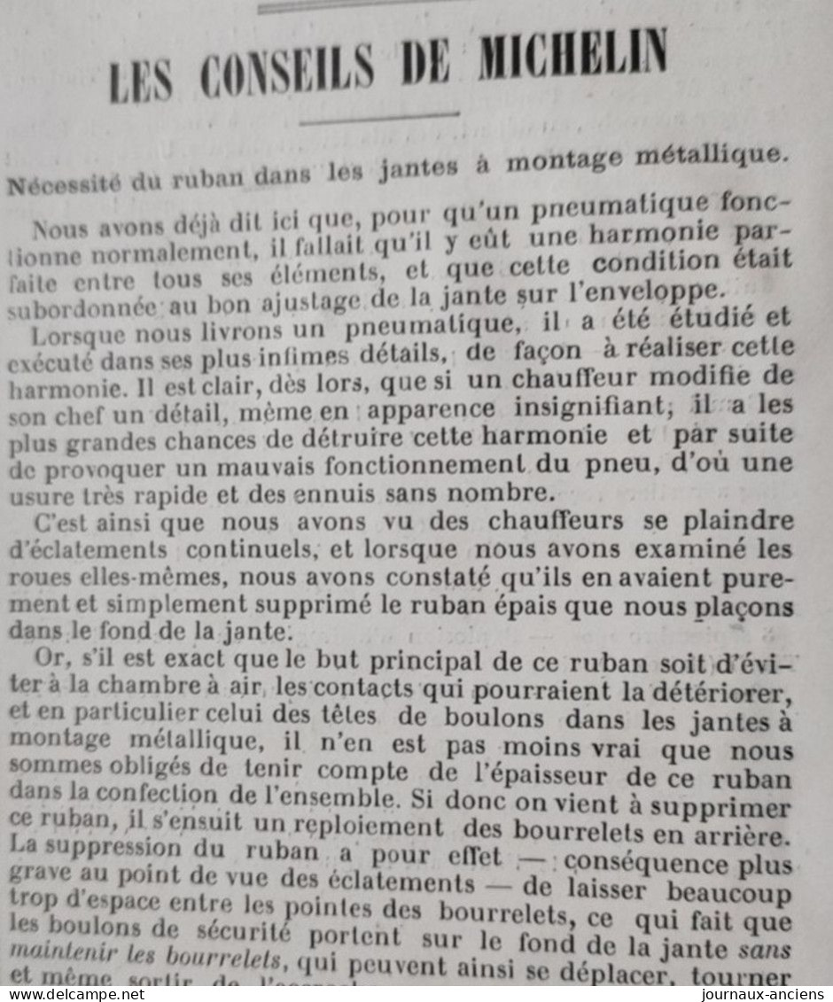 1903 LA LOCOMOTION - AUTOMOBILE EN AMÉRIQUE BAKER - VOITURE DE DION BOUTON - CARBURATEUR PIPE - BOIZIER - MICHELIN