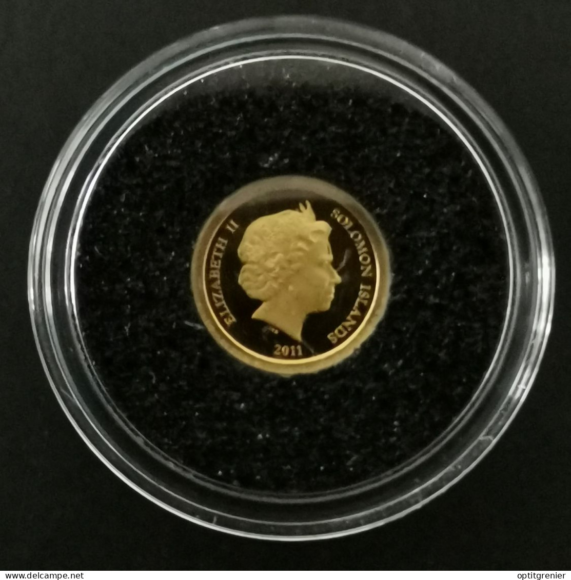 5 DOLLARS OR 2011 BE LE PHARE D'ALEXANDRIE ILES SALOMON / GOLD / 0.5g Or 585 + CERTIFICAT - Salomon