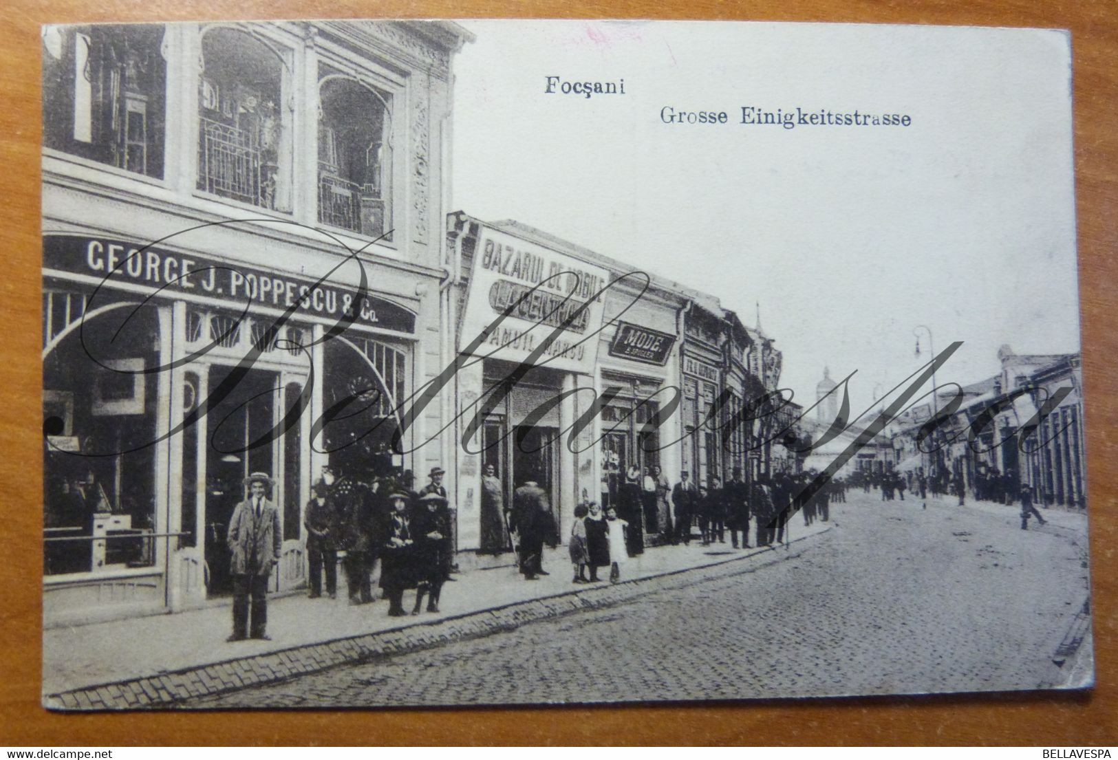 Romania. Fosçani. Gr. Einigkeitsstrasse.  Maison George  Poppescu -Bazarul De Mobile.Samul Marca. Feldpost 1917, N°433 - Romania