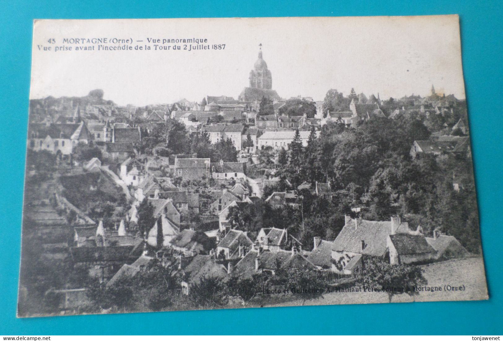 MORTAGNE - Vue Panoramique - Vue Prise Avant L'incendie De La Tour En 1887 ( 61 Orne ) - Mortagne Au Perche