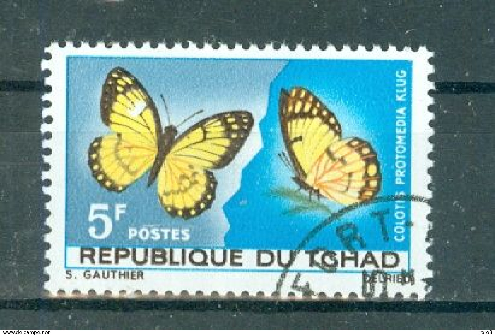 TCHAD - N°137 Oblitéré. -  Papillons Divers. - Schmetterlinge