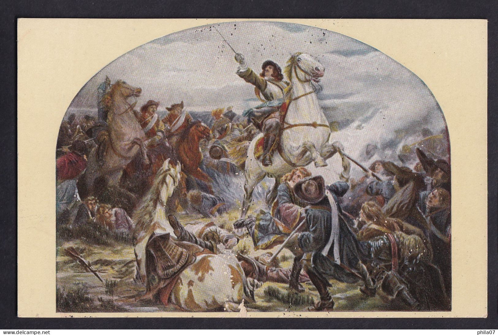 Battlefield / Postcard Not Circulated, 2 Scans - Paintings