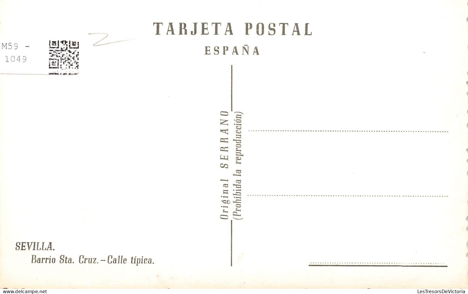 ESPAGNE - Sevilla - Barrio Sta Cruz - Calle Tipica - Carte Postale - Sevilla