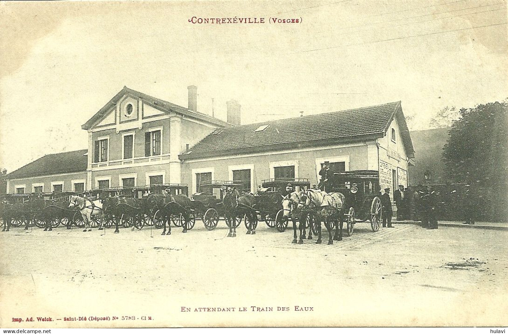 88  CONTREXEVILLE - EN ATTENDANT LE TRAIN DES EAUX (ref 7996) - Other & Unclassified