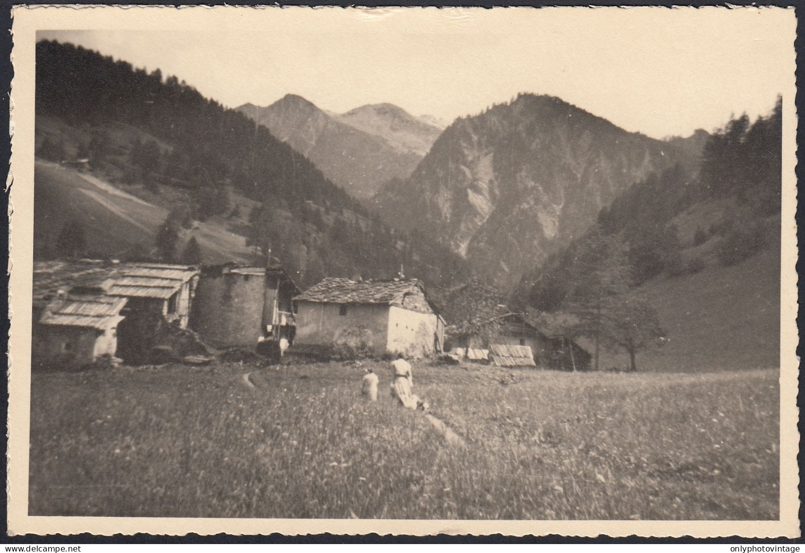 Italia 1940, Villaggio Montano In Luogo Da Identificare, Foto Vintage  - Lugares