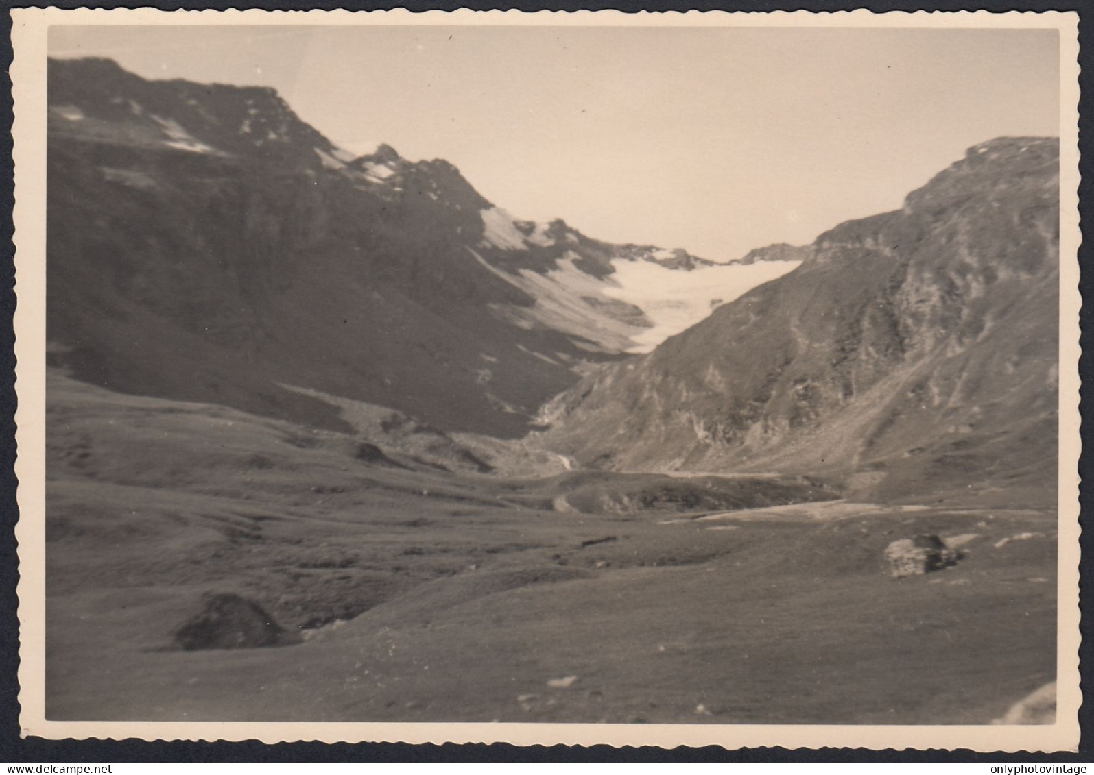 Valle D'Aosta 1940 - Ghiacciaio Rosa Dei Banchi - Foto - Vintage Photo - Orte