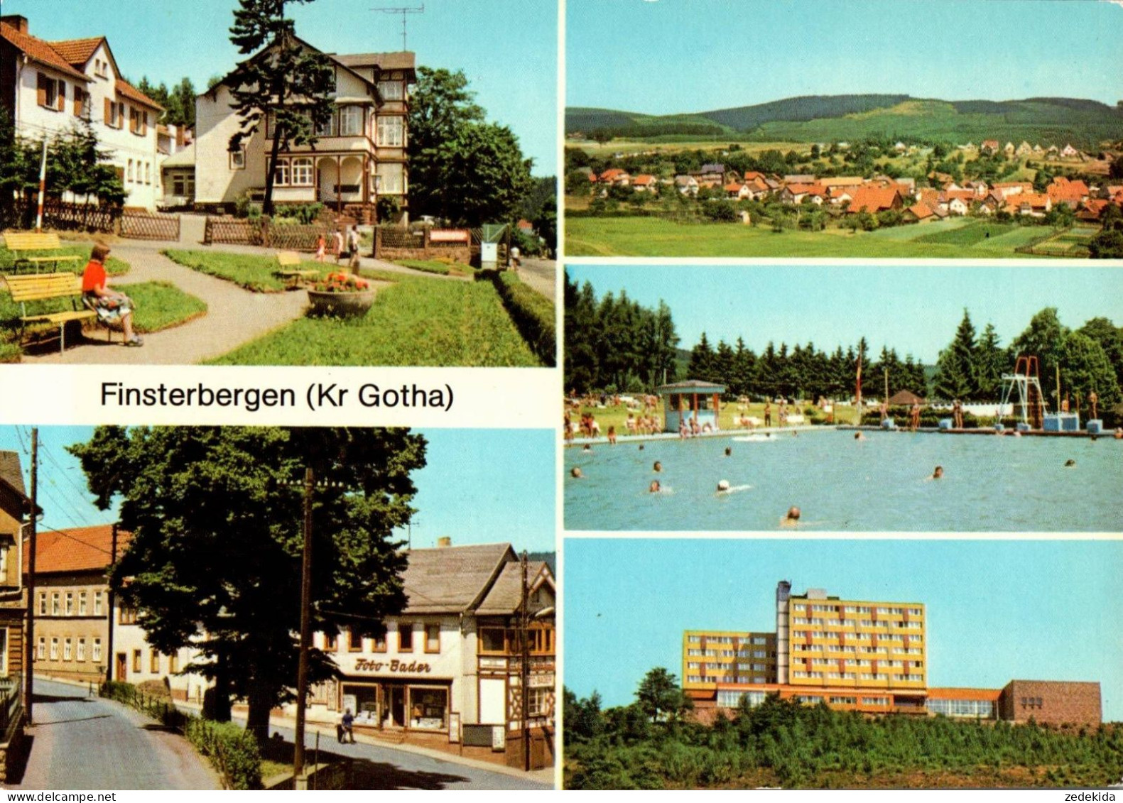 H2448 - Finsterbergen - FDGB Heim Wilhelm Pieck Schwimmbad - Bild Und Heimat Reichenbach - Friedrichroda