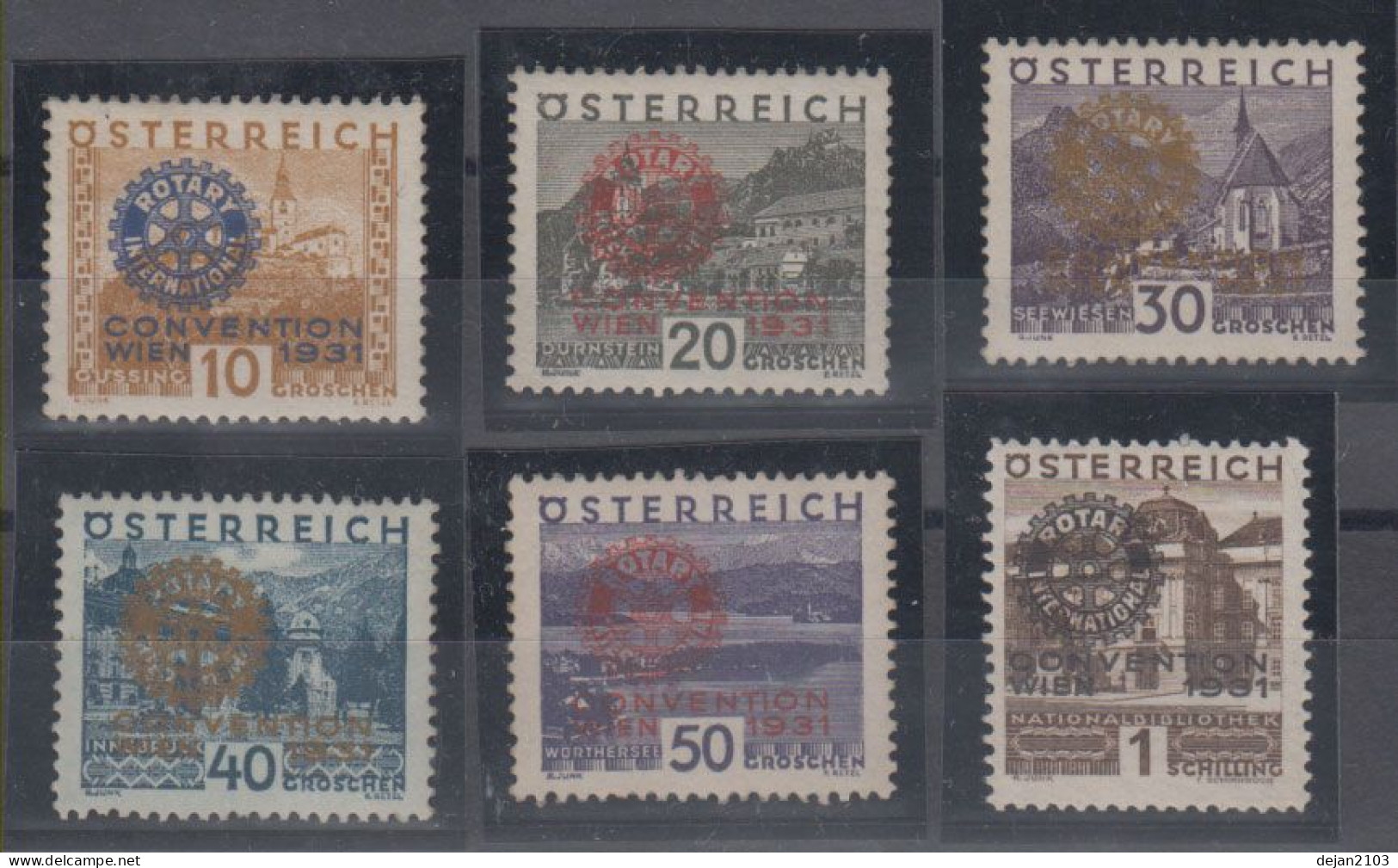 Austria Congress ROTARY INTERNATIONAL Wien 1931 MNH ** - Unused Stamps