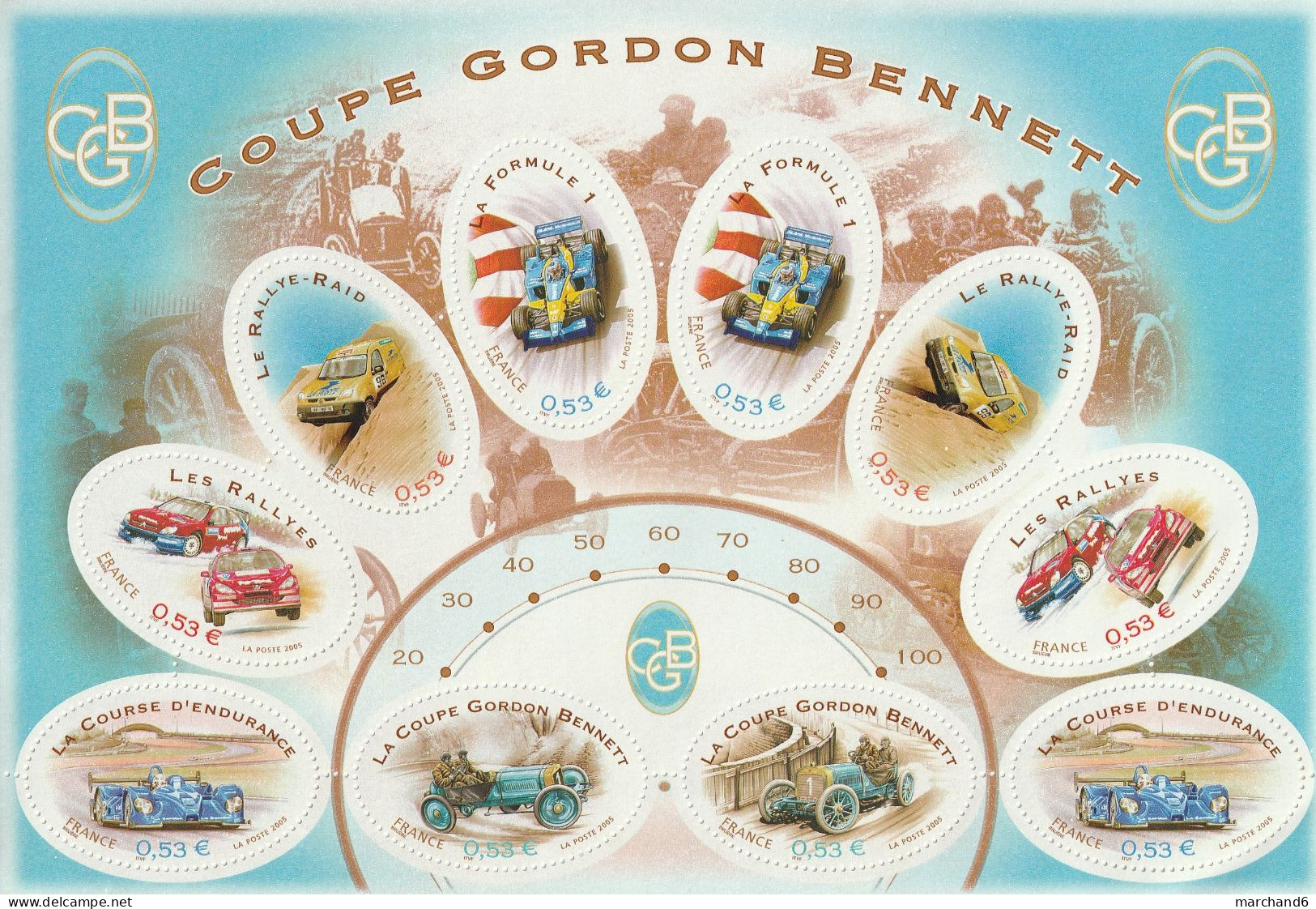 France 2005 Sports Automobile Coupe Gordon Bennett Bloc Feuillet N°86 Neuf** - Nuovi