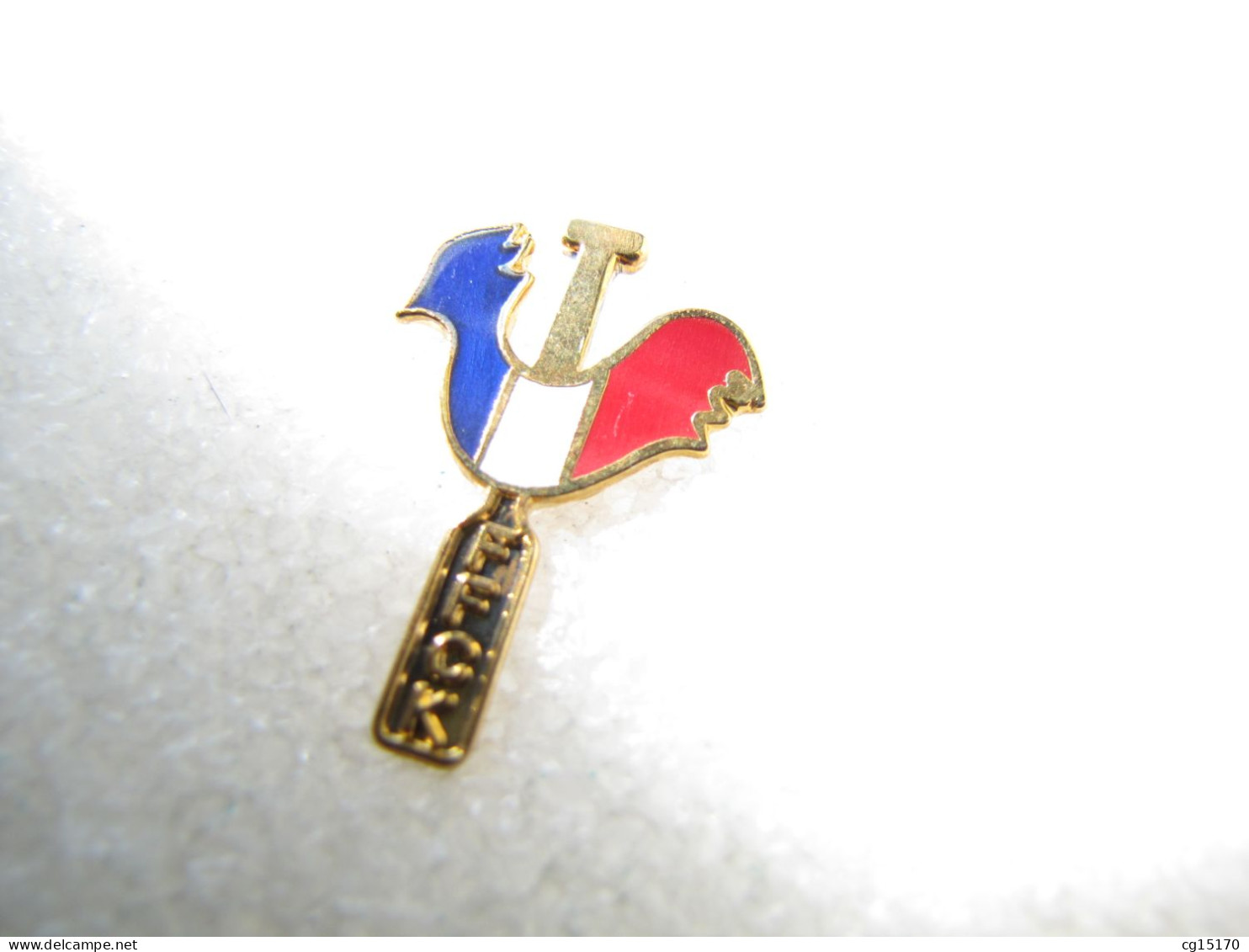 PIN'S   COQ  FÉDÉRATION  FRANÇAISE  CRICKET  Email Grand Feu - Autres & Non Classés