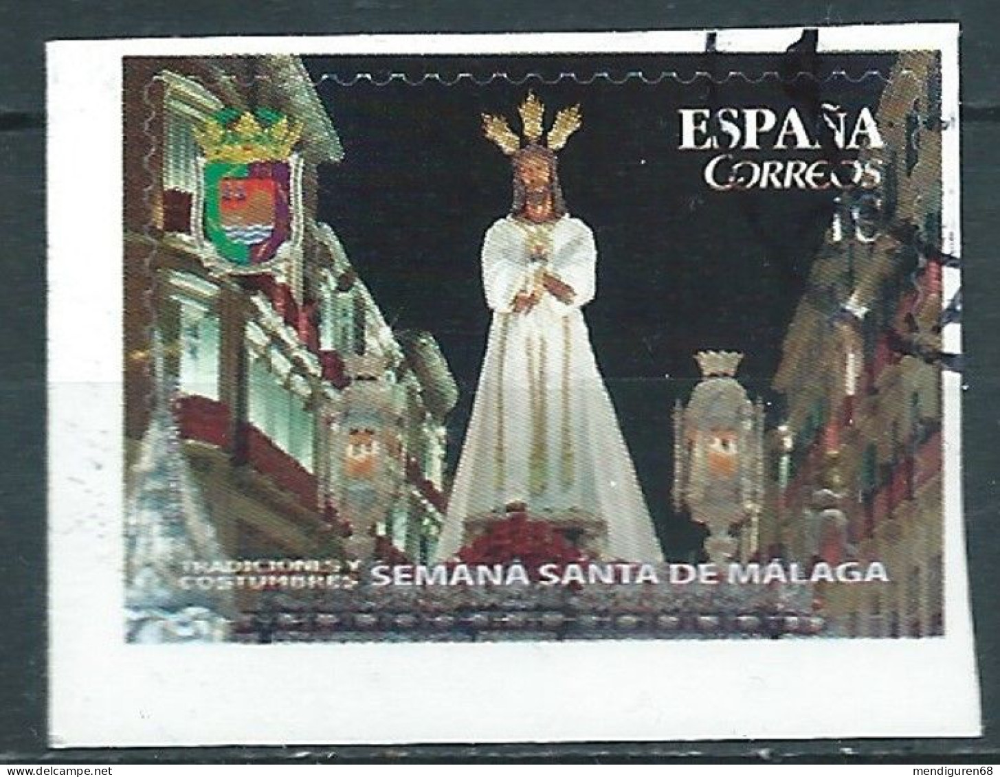 ESPAGNE SPANIEN SPAIN ESPAÑA 2017 FROM CARNET TRADICIONS:EASTER SEMANA SANTA MÁLAGA USEDED 5138 YT 4856 MI 5151 SC 4194C - Oblitérés