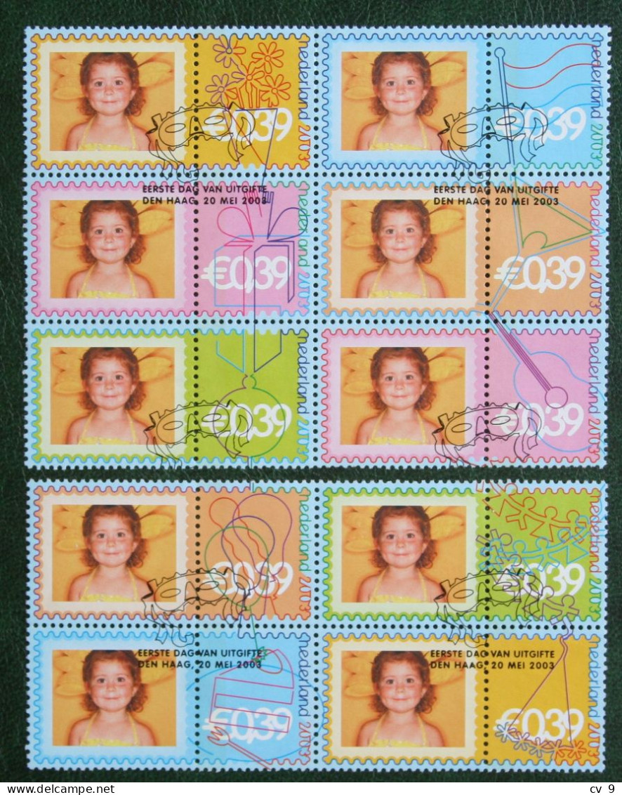 Persoonlijk Feest Party NVPH 2172-2181 (Mi 2102-2111); 2003 Gestempeld / Used NEDERLAND / NIEDERLANDE / NETHERLANDS - Used Stamps