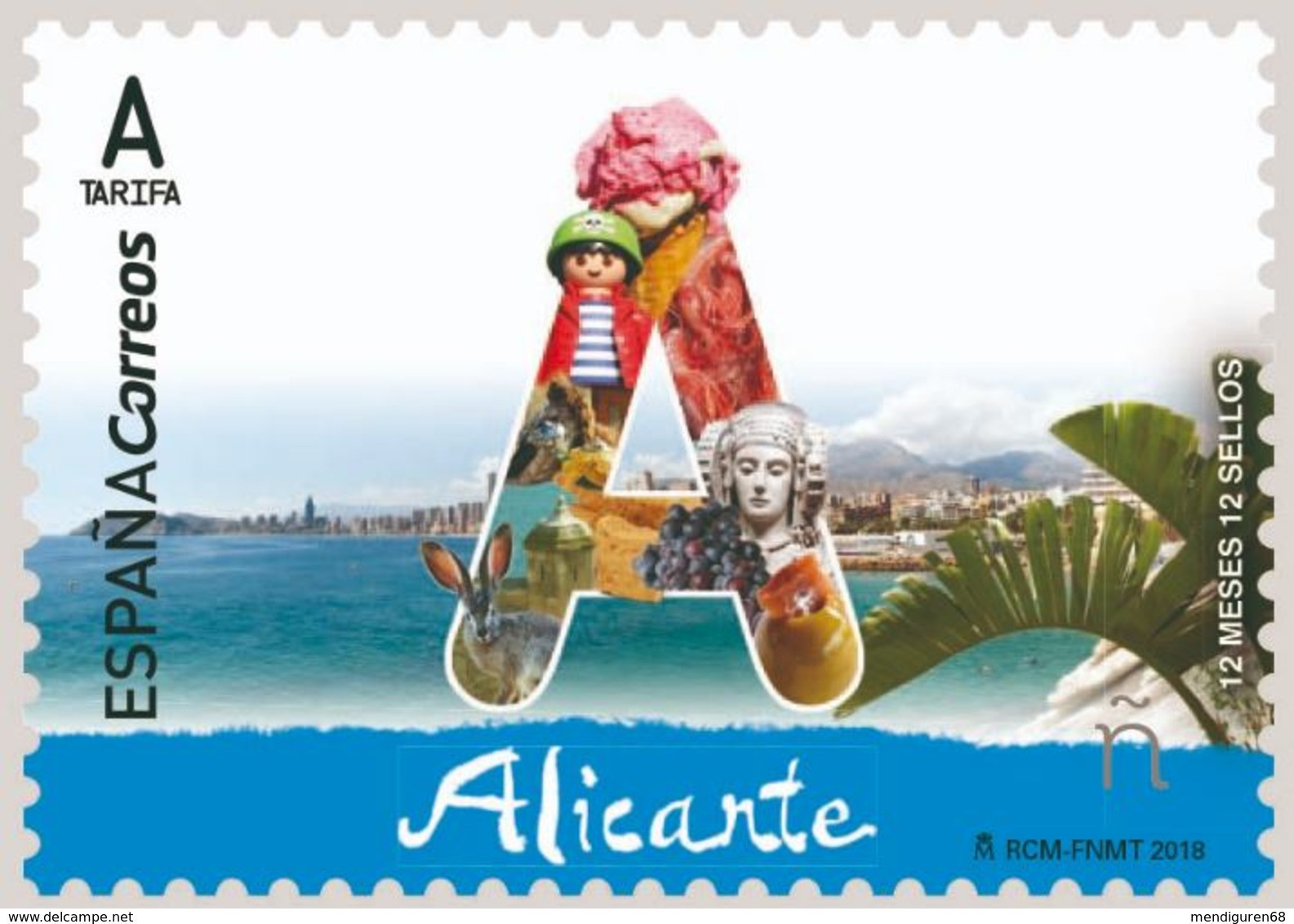 ESPAGNE SPANIEN SPAIN ESPAÑA  2018 12 MONTHS 12 STAMPS 12 MESES, 12 SELLOS.ALICANTE MNH ED 5189 YT 4960 MI 5255 SC 4243 - Neufs