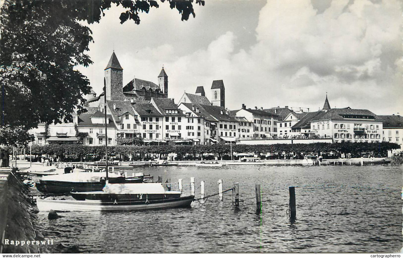 Switzerland Rapperswil Moored Boats - Autres & Non Classés