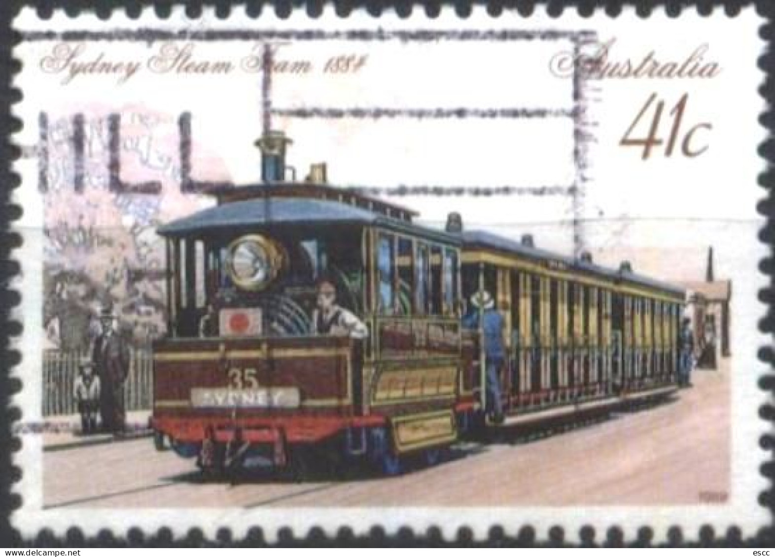 Used Stamp Transport Tramway 1989 From Australia - Tram