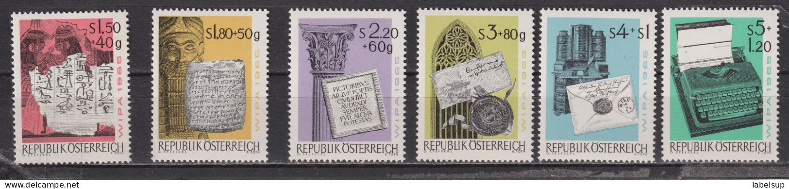 Timbres Neufs** D'Autriche De 1965 YT 1020 à 1025 - Unused Stamps