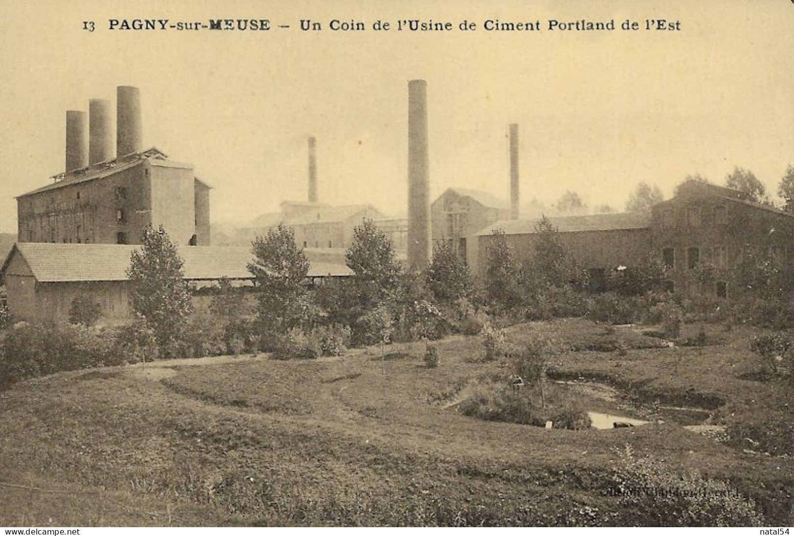 55 - Pagny-sur-Meuse : Un Coin De L'Usine De Ciment Portland De L'Est - CPA Neuve - Other & Unclassified